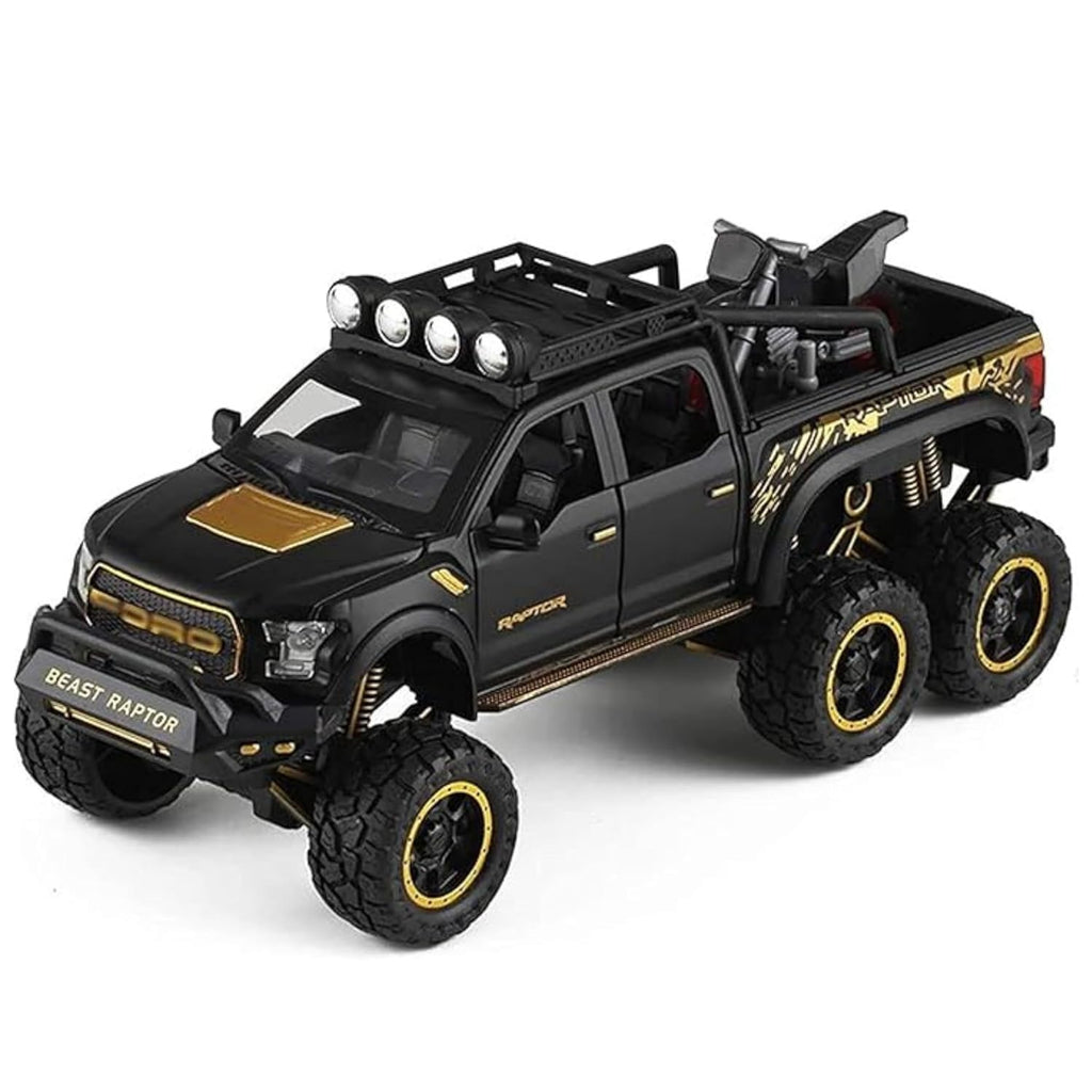 Ford F-150 Raptor 6x6 Pickup Truck 1:24 Diecast Scale Model