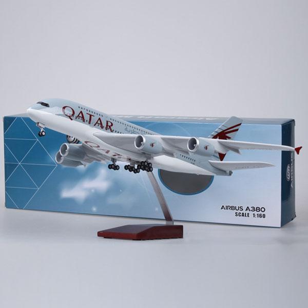 Qatar Airbus A380 Plane 47CM 1:160 Diecast Scale Model