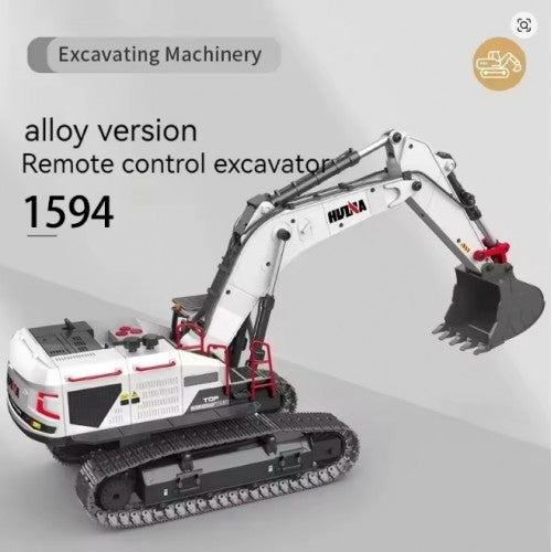 1594 – 1:14 Scale 22-Channel Alloy RC Excavator (Brushless Motor)