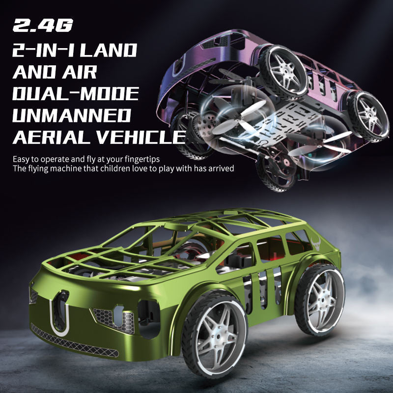 2-in-1 Flying Remote-Controlled Car Drone