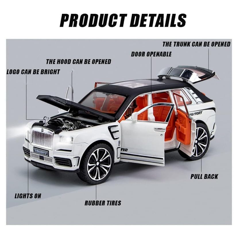 Rolls Royce Cullinan Masory 1:24 Diecast Scale Model Car