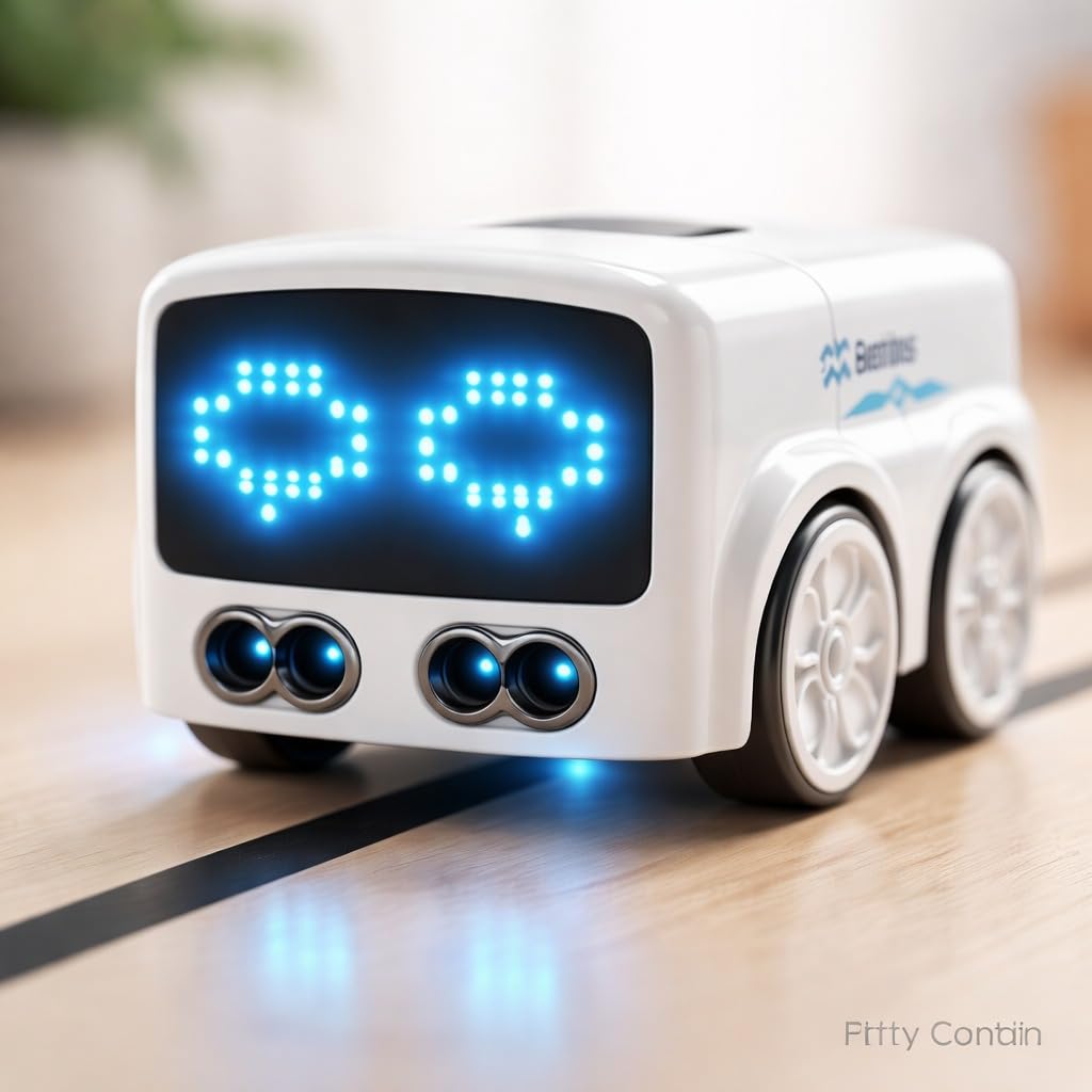 Magic Bus – Follow Line Car, Auto LED Expression Lights & 4 Play Modes