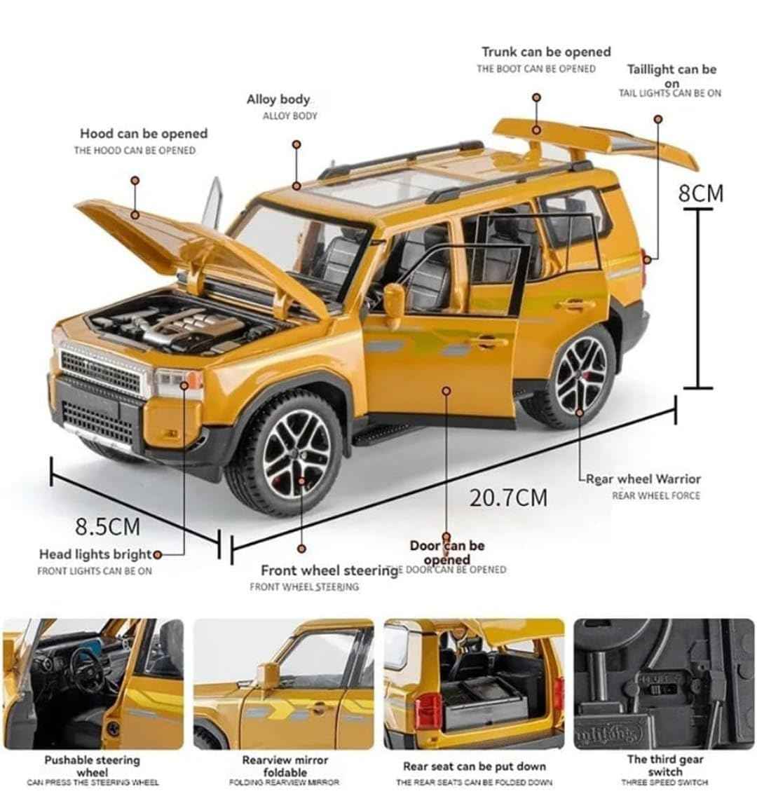 Toyota Land Cruiser Remote Control 1:24 Diecast Scale Model Car