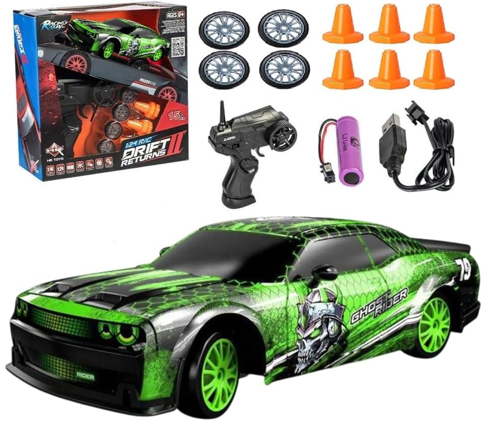 Ghost Arrive Green Edition With Drift Remote & Accessories Car 1:24 Scale