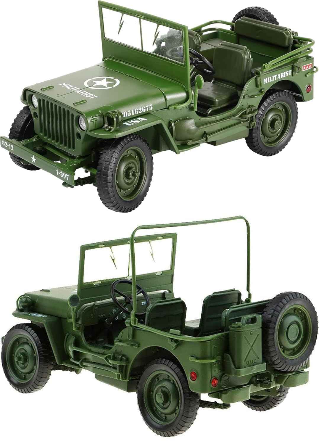 Military Jeep Tactical 1:18 Diecast Scale Model Car