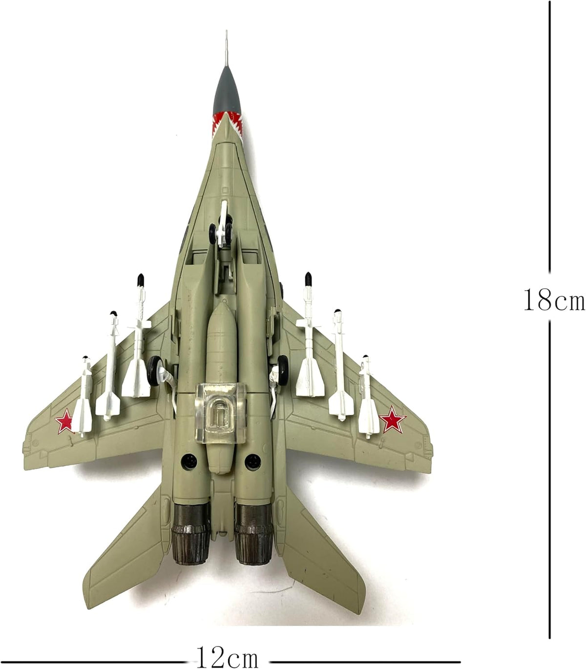 Russian MiG-29 Fulcrum C Fighter Jet 1:100 Diecast Scale Model