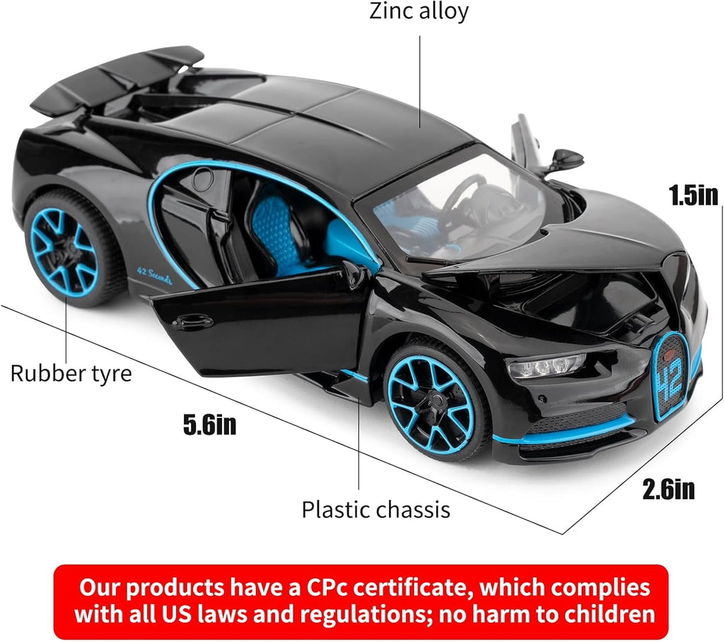 Bugatti Chiron 1:24 Diecast Scale Model Car