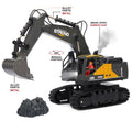 Metal JCB Excavator with 12-Channel Function, 2.4GHz Remote Control