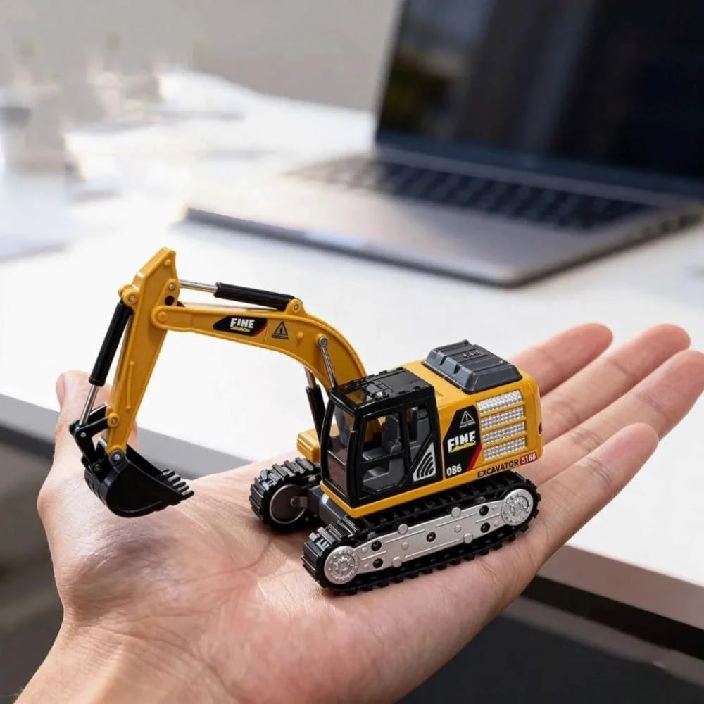 Mini RC Excavator Toy 1:64 Scale Construction Vehicle