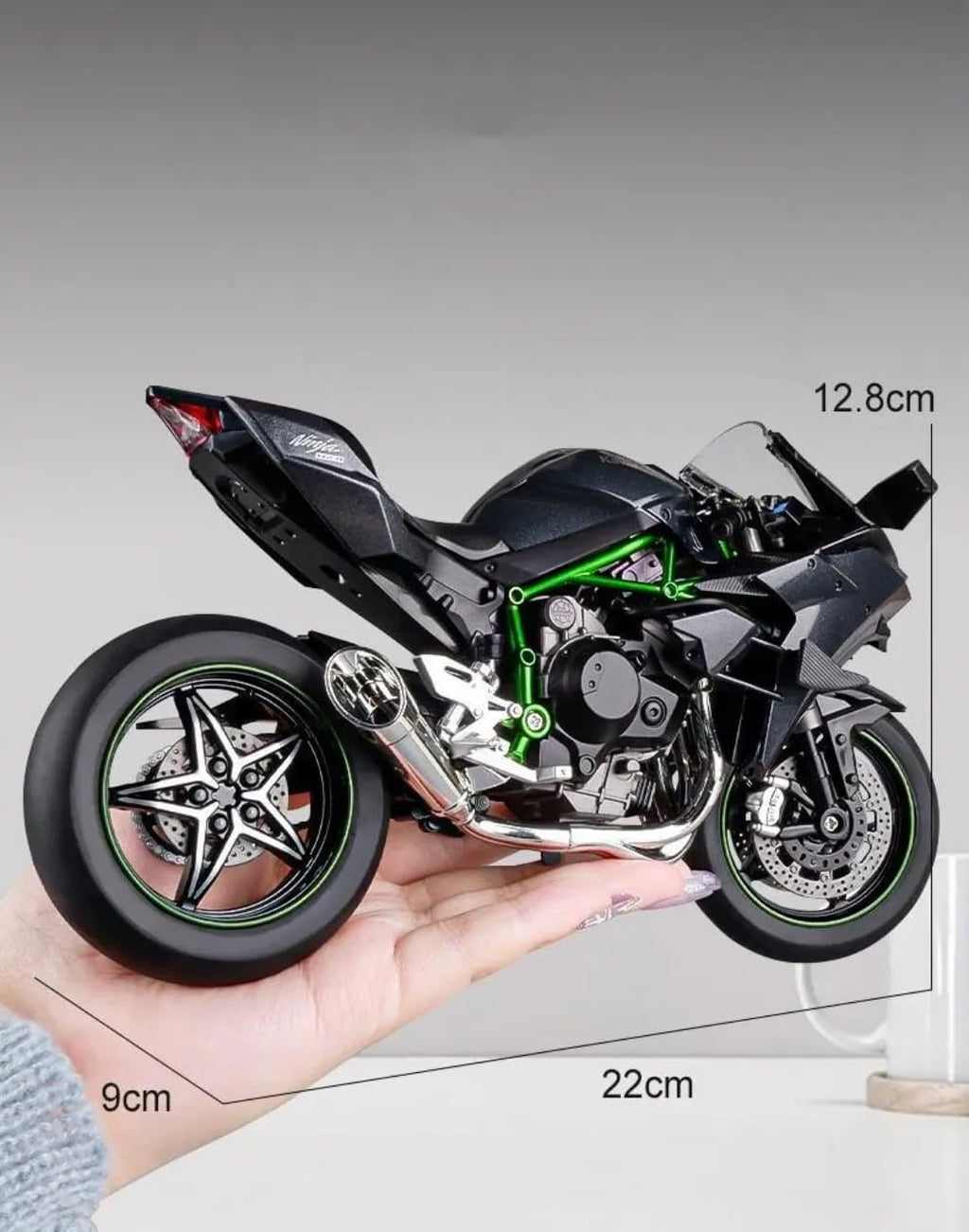 Kawasaki Ninja H2R 1:9 Diecast Alloy Model Bike – Premium Sports Motorcycle Collectible