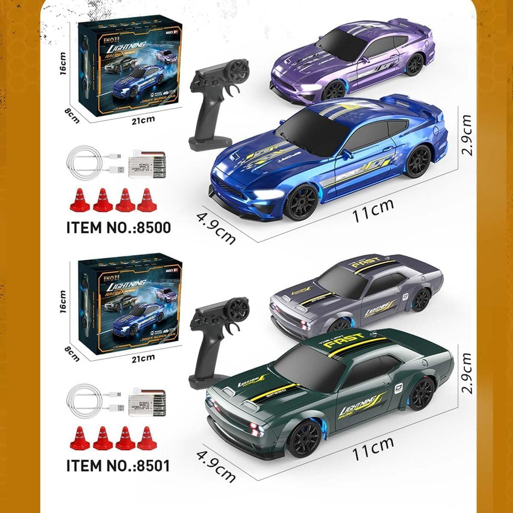 ENOZE 8500 Lightning Racing 4x4 Drift Super Car 1:43 Scale Remote Control Toy Vehicle