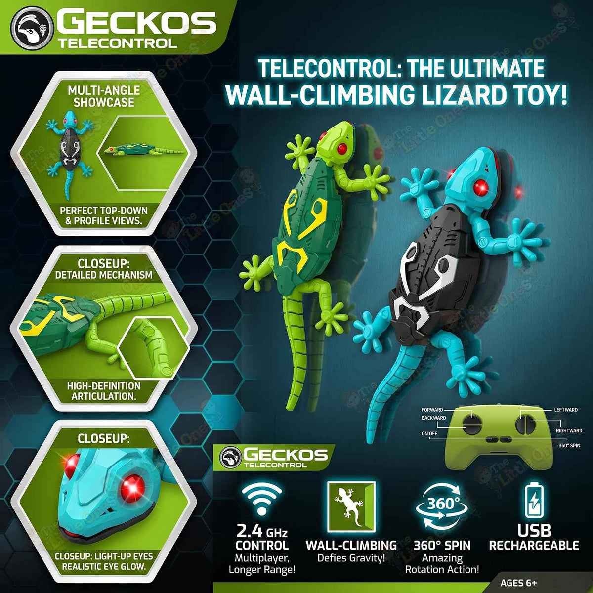 Geckos Telecontrol Wall-Climbing RC Lizard