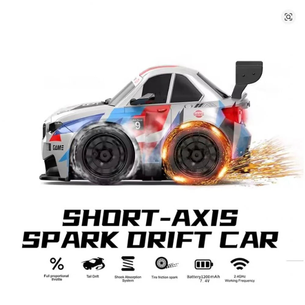 Fire Car – High-Speed RC Drift Car With Sparkling