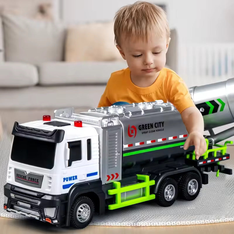 Green Clean Fog Truck Toy – Spray Cleaning Vehicle for Kids