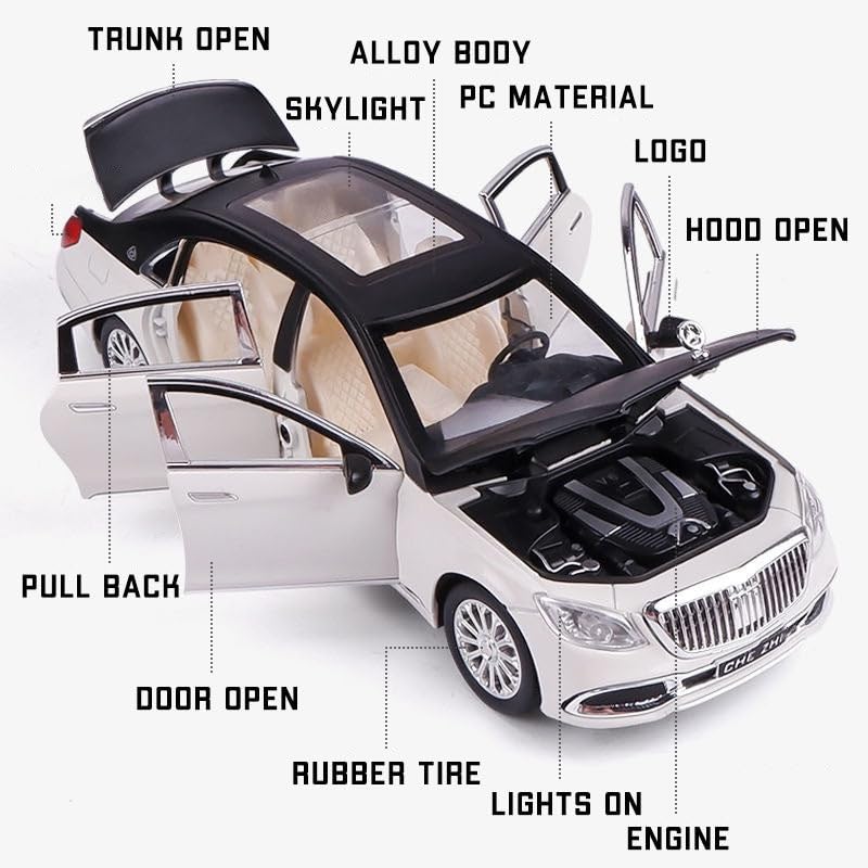 Mercedes-Benz Maybach S600 1:24 Diecast Scale Model Car
