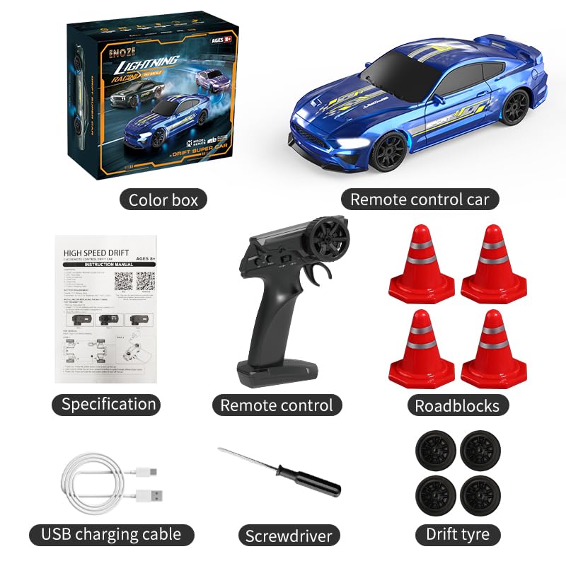 ENOZE 8500 Lightning Racing 4x4 Drift Super Car 1:43 Scale Remote Control Toy Vehicle