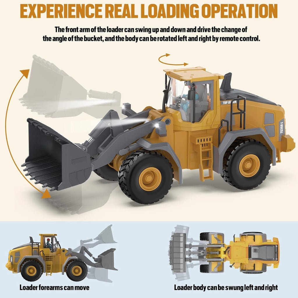 Yigong Remote Control Construction Bulldozer – 1:24 Scale RC Construction Vehicle