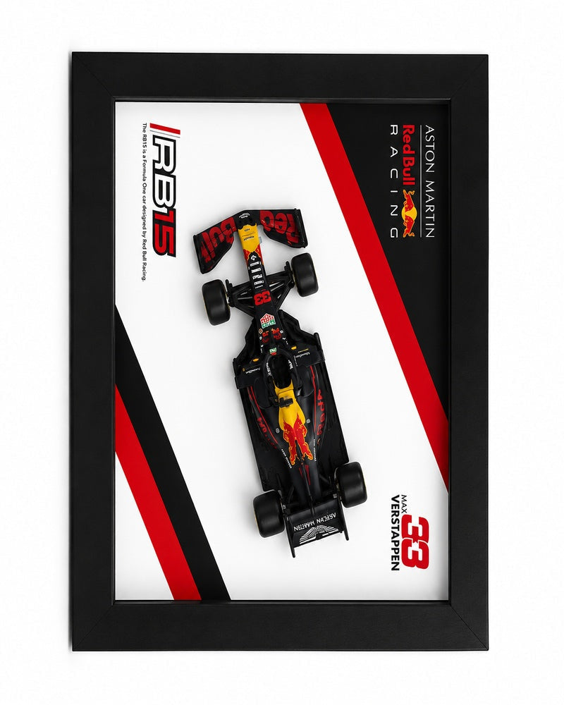 Red Bull Racing RB15 3D Diecast Car Frame – Premium Formula Racing Wall Decor