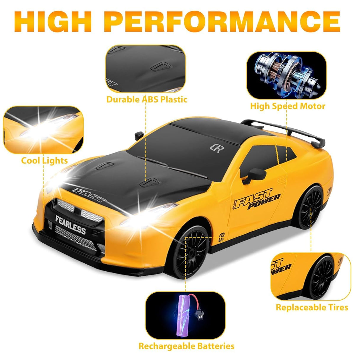 RC Drift Remote Control Car 1:24 Scale