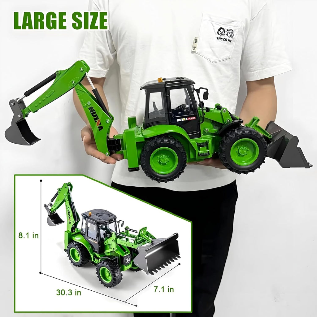 HUINA JCB 1579 1:14 REMOTE CONTROL BACKHOE LOADER