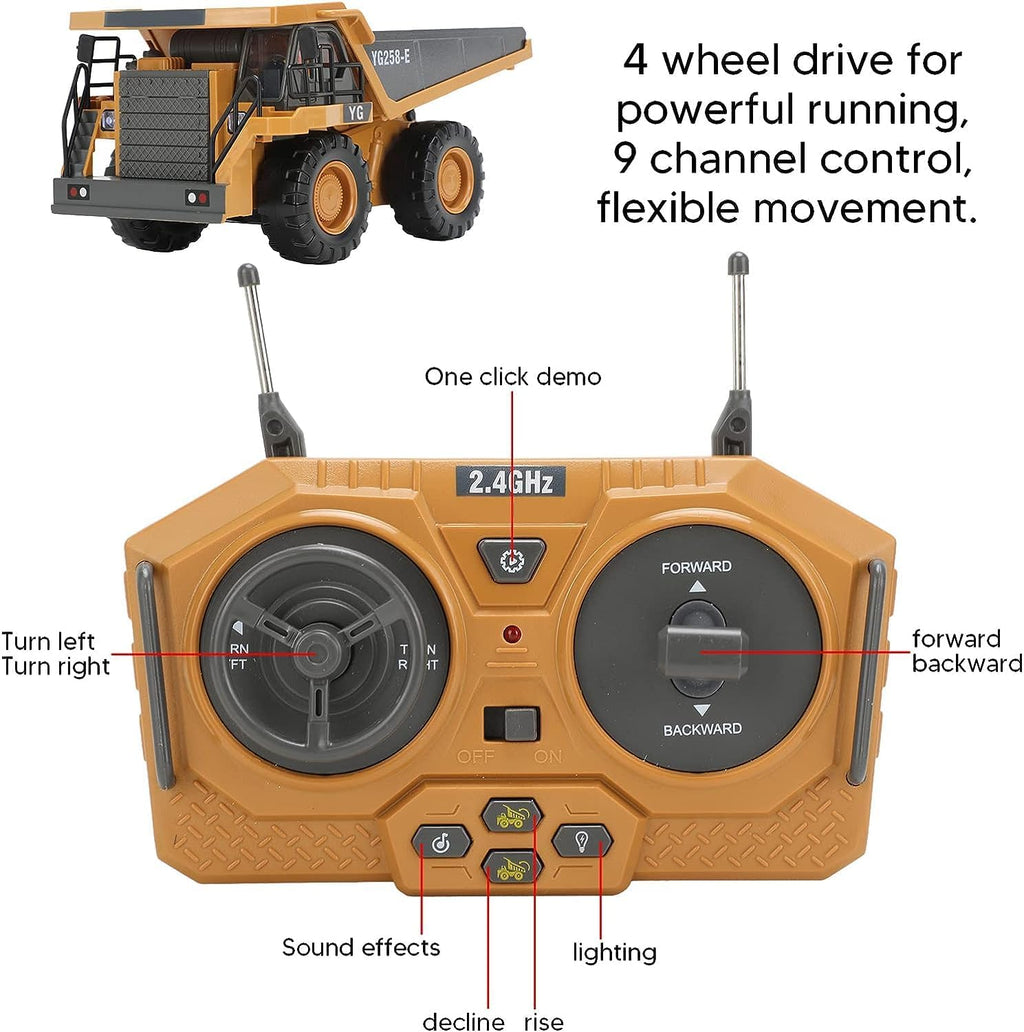 RC Construction Dumper Truck – Remote Control Construction Toy