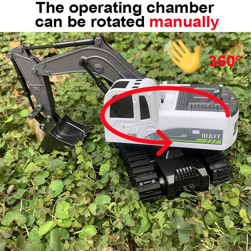 Metal Shovel Remote Control Excavator – 11-Channel RC Construction Vehicle