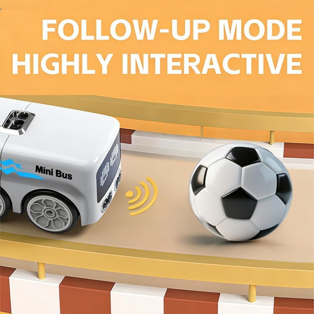 Magic Bus – Follow Line Car, Auto LED Expression Lights & 4 Play Modes