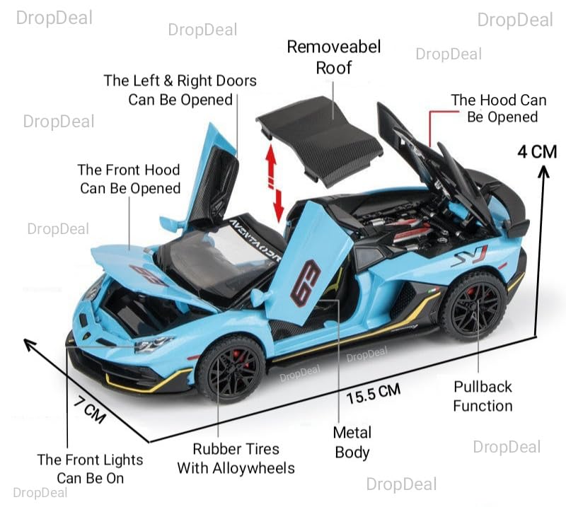 Lamborghini SVJ-63 1:24 Diecast Scale Model Car