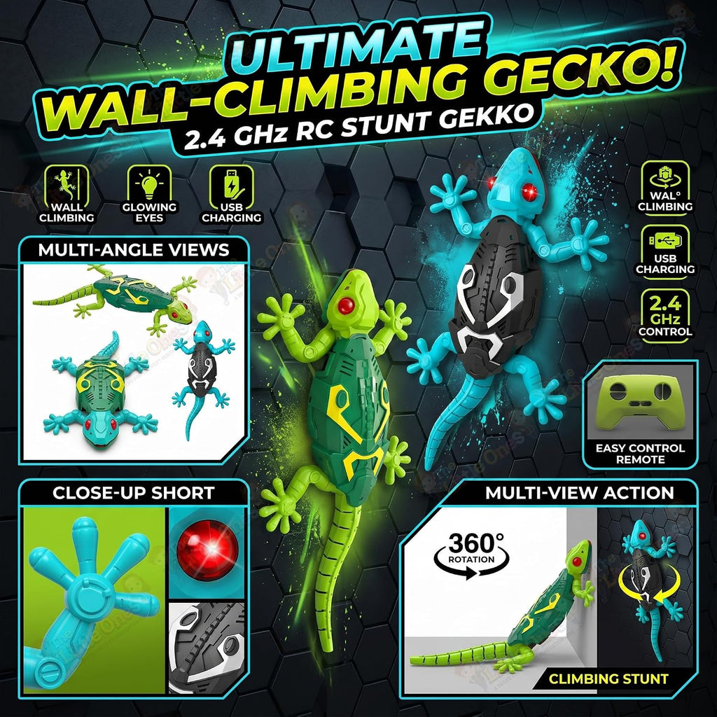 Geckos Telecontrol Wall-Climbing RC Lizard