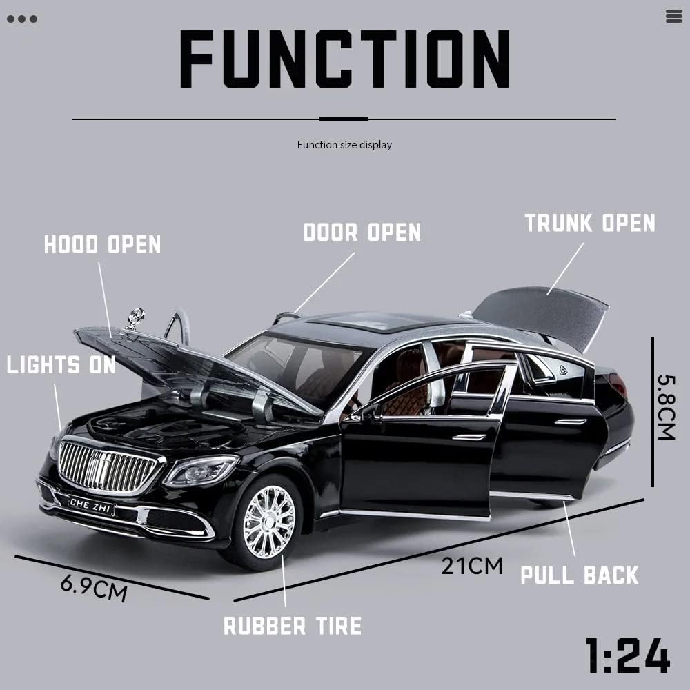 Mercedes-Benz Maybach S600 1:24 Diecast Scale Model Car