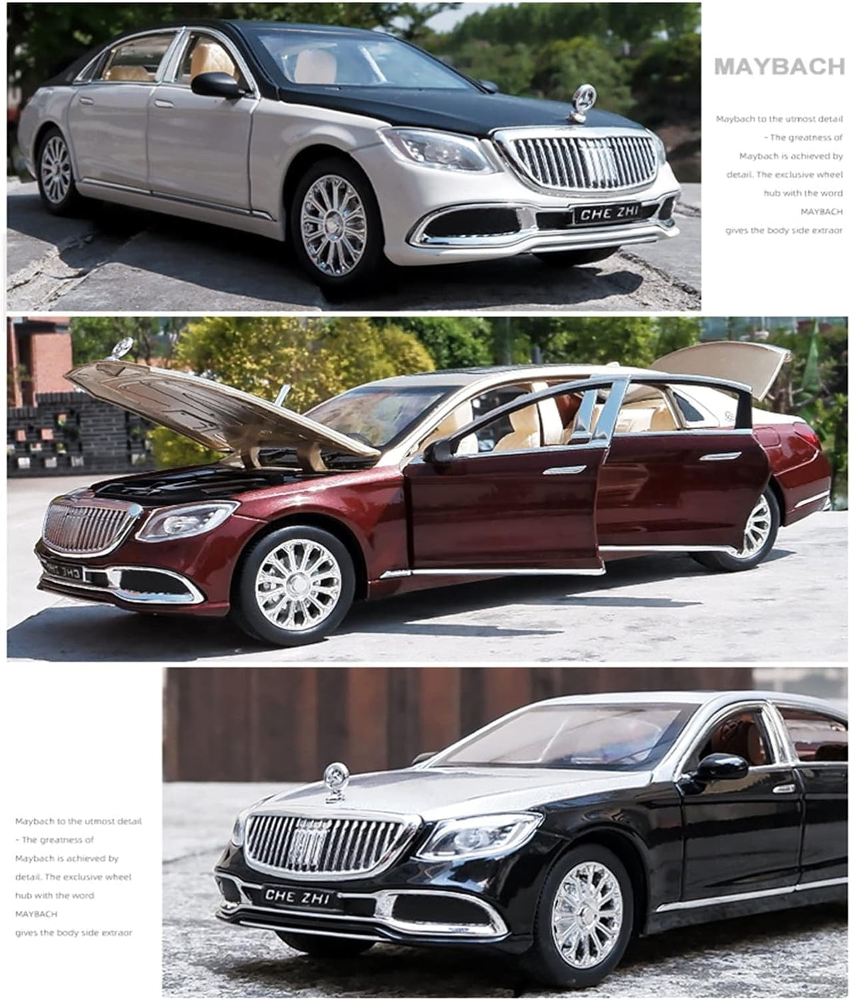 Mercedes-Benz Maybach S600 1:24 Diecast Scale Model Car