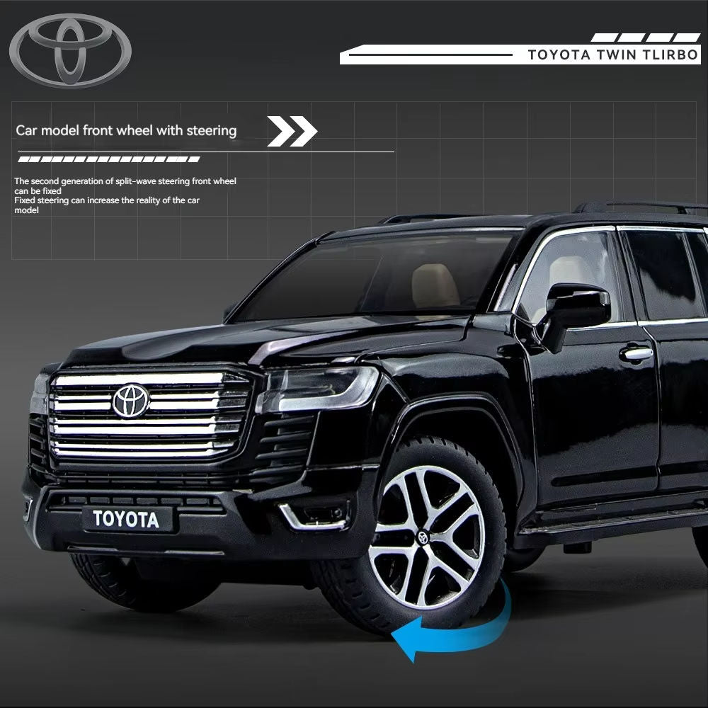 Toyota Land Cruiser LC300 1:24 Scale Die-Cast Model Car with Key Remote
