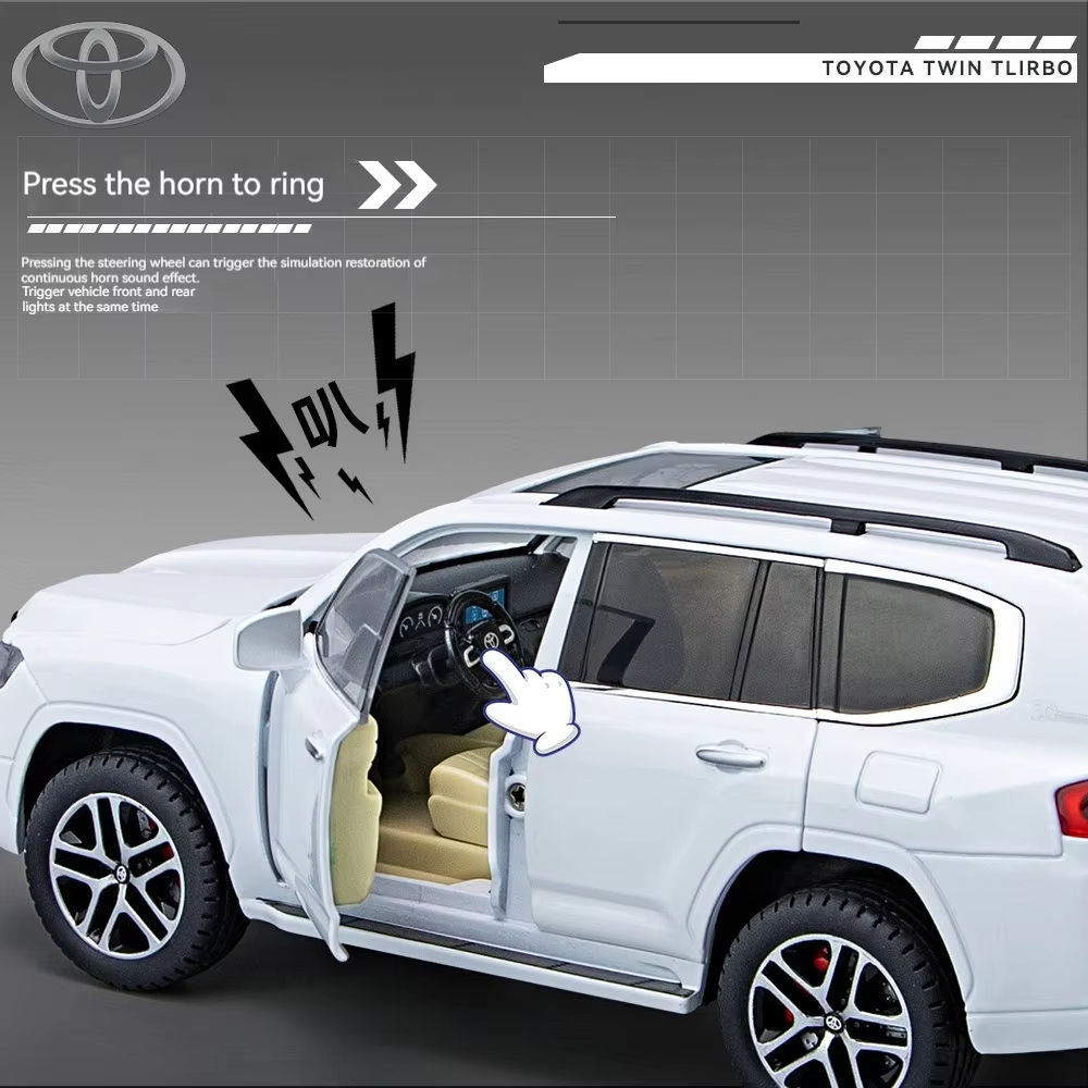 Toyota Land Cruiser LC300 1:24 Scale Die-Cast Model Car with Key Remote