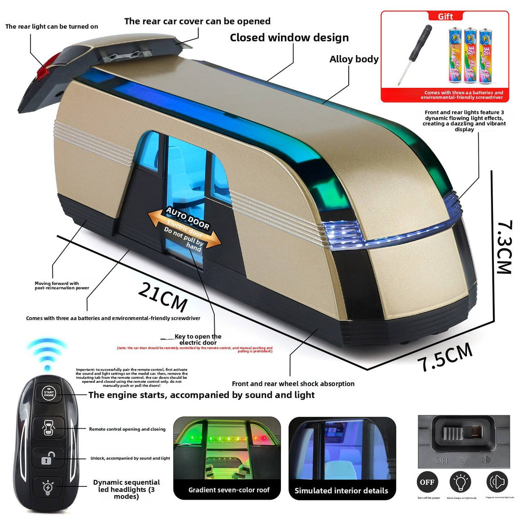 Robovan Autonomous Bus 1:24 Scale Die-Cast Model with Key Remote