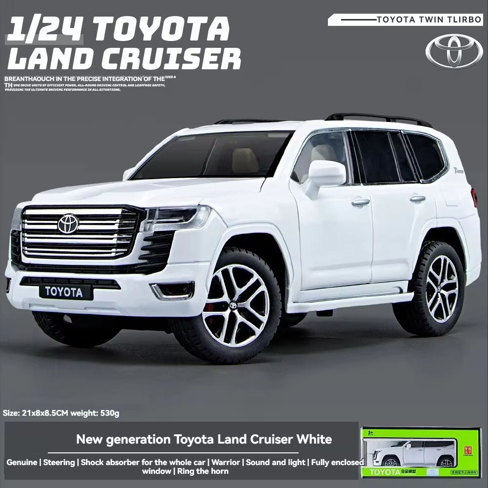 Toyota Land Cruiser LC300 1:24 Scale Die-Cast Model Car with Key Remote