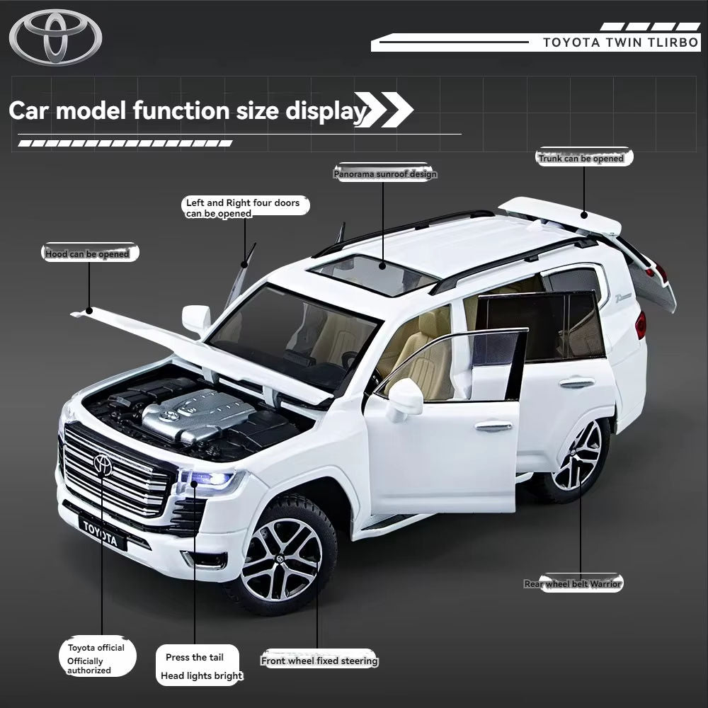 Toyota Land Cruiser LC300 1:24 Scale Die-Cast Model Car with Key Remote