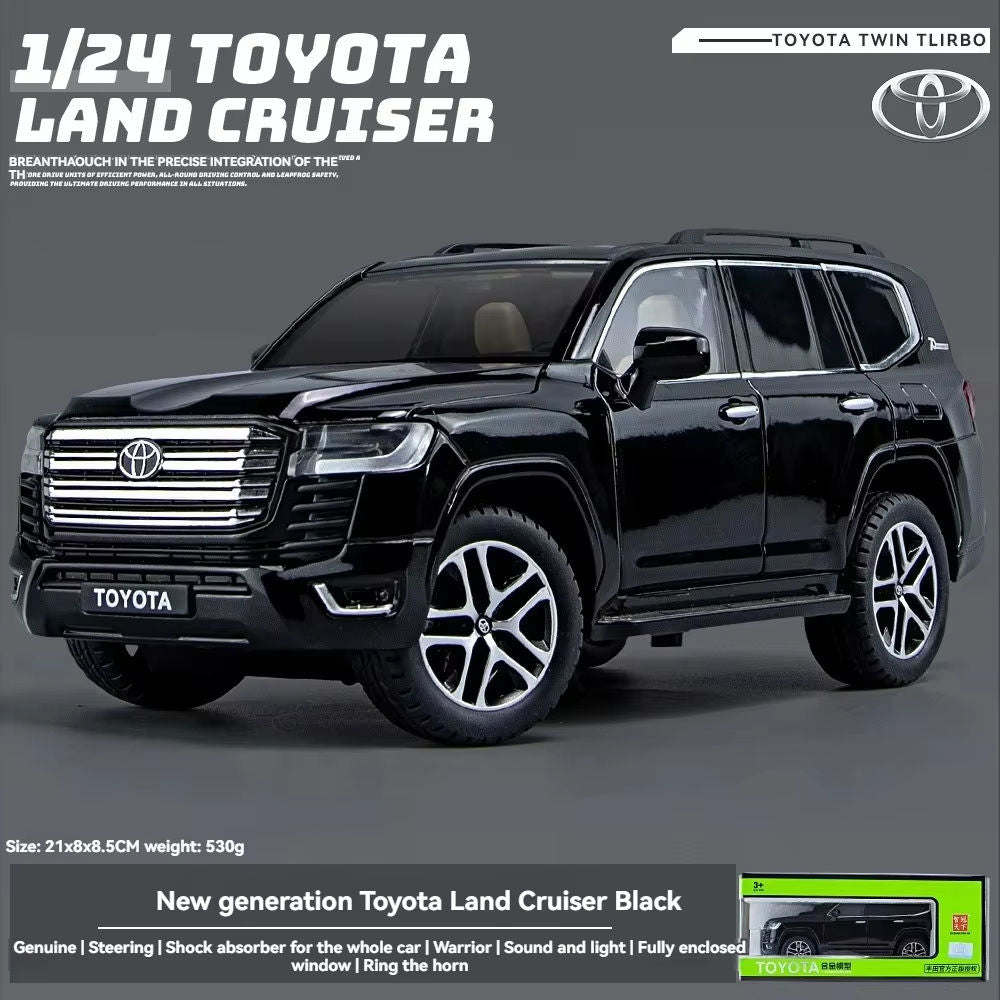 Toyota Land Cruiser LC300 1:24 Scale Die-Cast Model Car with Key Remote