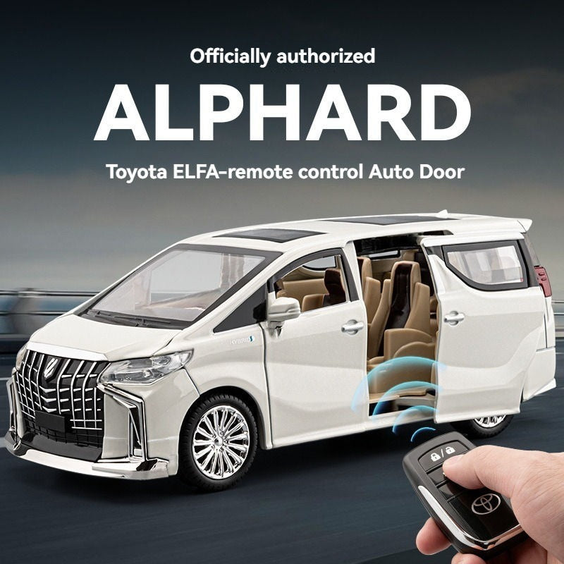 Toyota Alphard 1:24 with Key Remote Metal Diecast Car (TOYRAA)