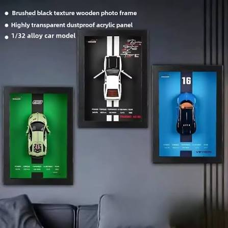 TOYOTA AE 86 3D Diecast Car Frame – Premium Classic Sports Car Wall Decor