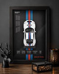911 GT3 RSR 3D Diecast Car Frame