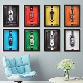 BUGATTI Veyron 3D Diecast Car Frame – Premium Sports Car Wall Decor